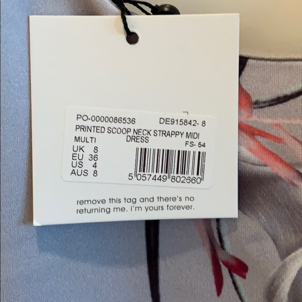 Missguided floral scoop neck strappy midi dress - Picture 4 of 7